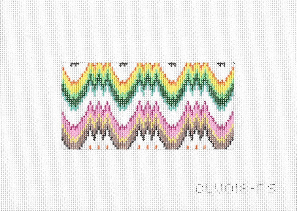 CLV019-FS Clutch - Flame StitchCate La VieCanvasThe Red Thread Atelier