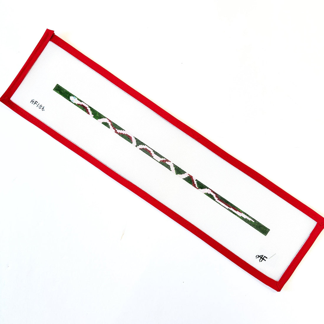 Pink and Green Snake Wrap BraceletAnne Fisher NeedlepointCanvasThe Red Thread Atelier