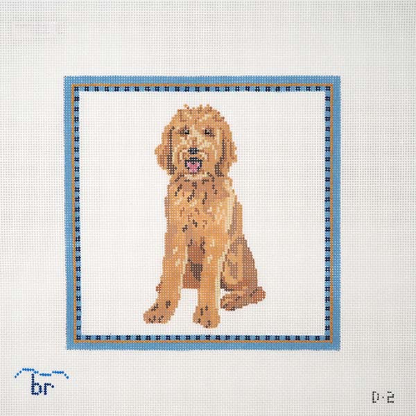 Doodle needlepoint canvas
