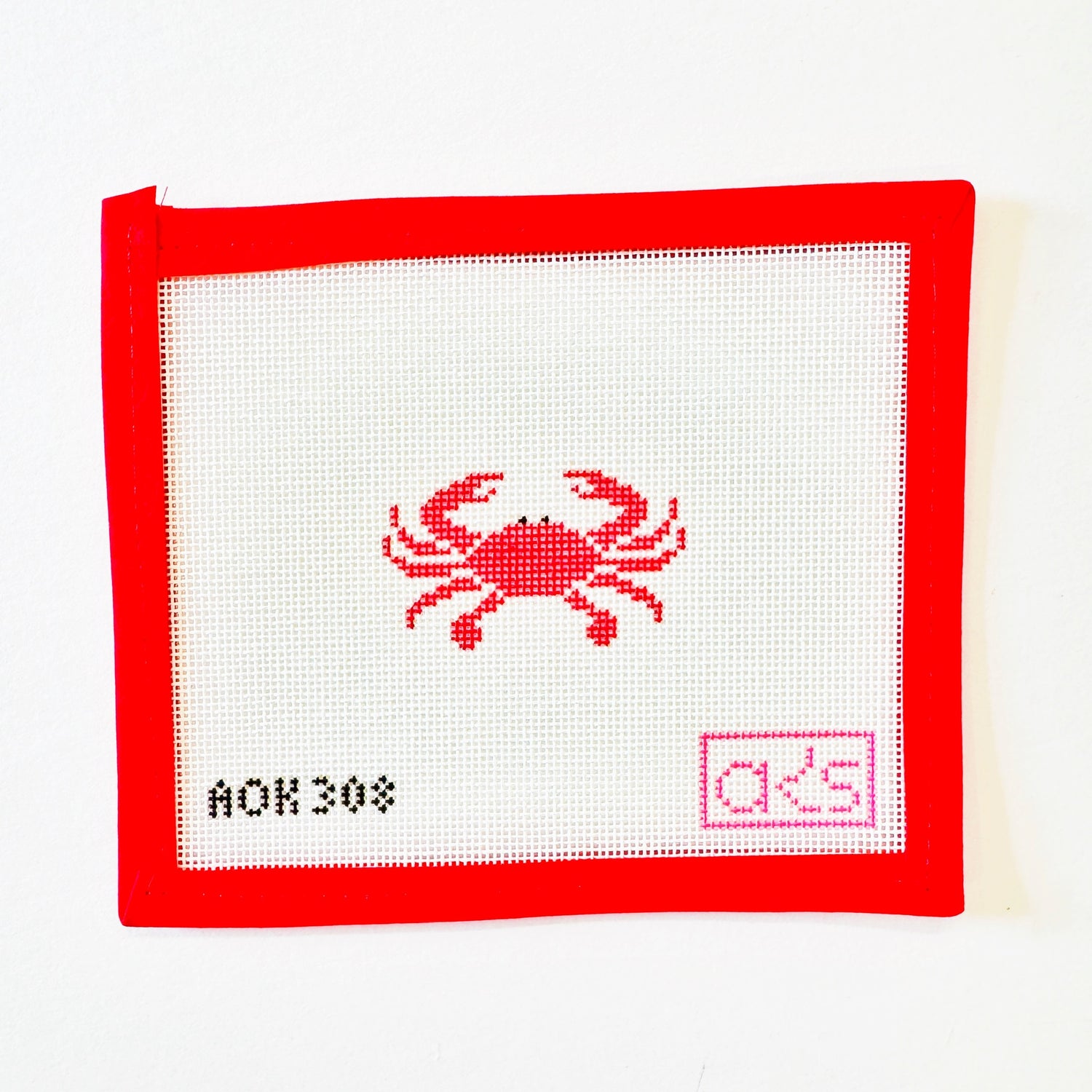 Mini Crab - RedAnn KayeCanvasThe Red Thread Atelier