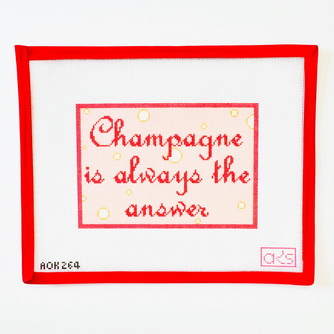 Champagne is Always the AnswerAnn KayeCanvasThe Red Thread Atelier