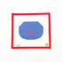 Kiss Lock Bag Canvas - Etc Navy & RedJeni Sandberg NeedlepointCanvasThe Red Thread Atelier