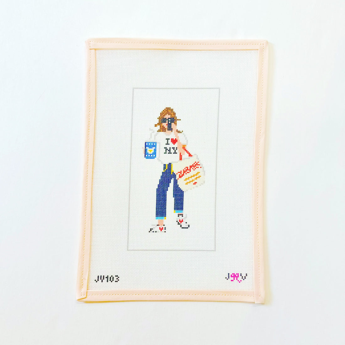 NYC GirlJennifer Vallez NeedlepointCanvasThe Red Thread Atelier