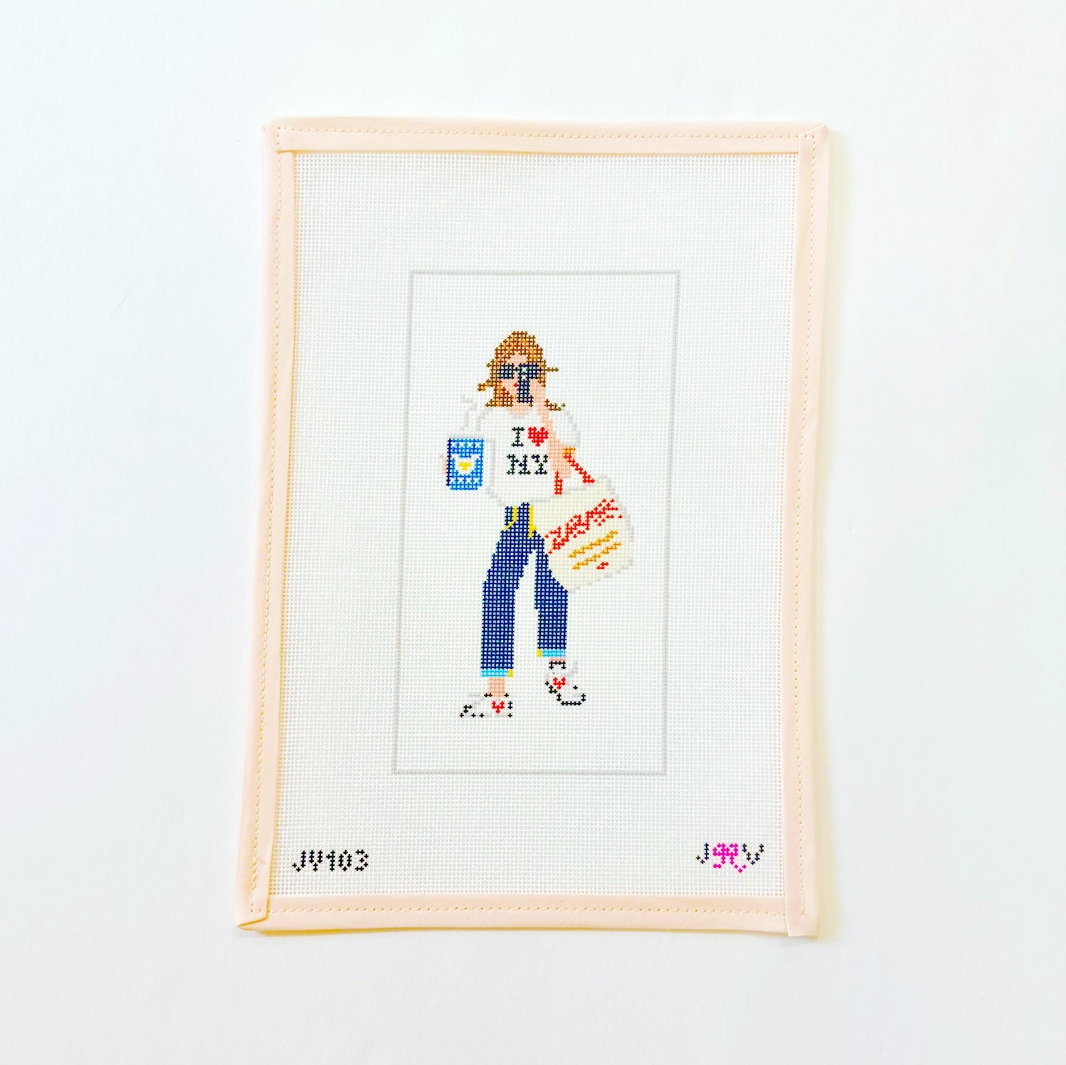 NYC GirlJennifer Vallez NeedlepointCanvasThe Red Thread Atelier