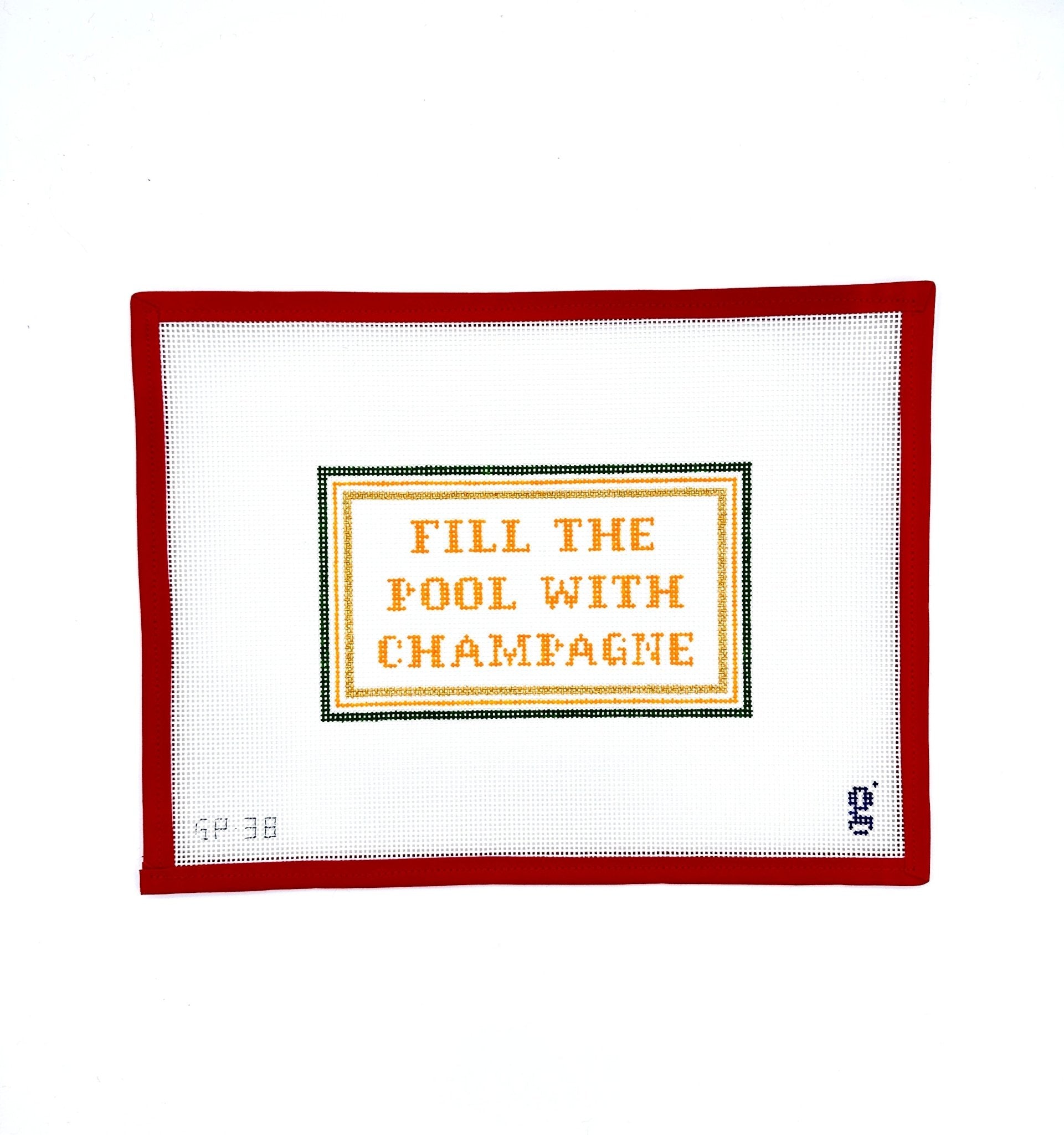Fill The Pool w ChampagneGoodpointCanvasThe Red Thread Atelier