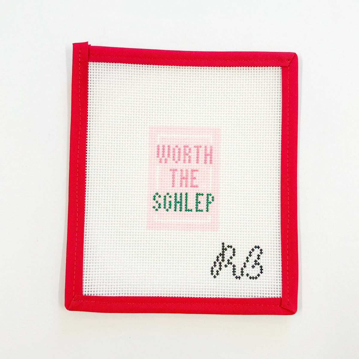 Worth The Schlep Luggage TagRachel BarriThe Red Thread Atelier