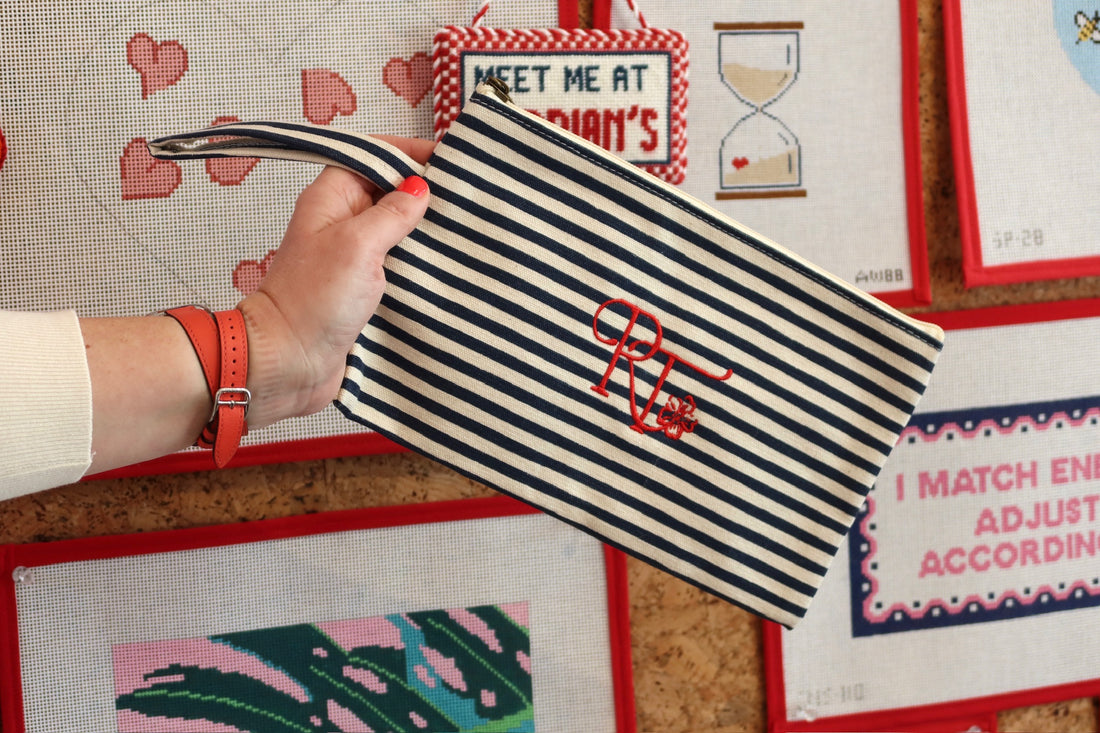 RTA Stripe Wristlet