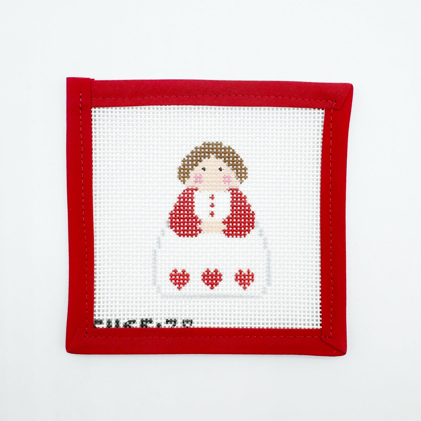 Stitch It’s - White Angel w Red Hearts