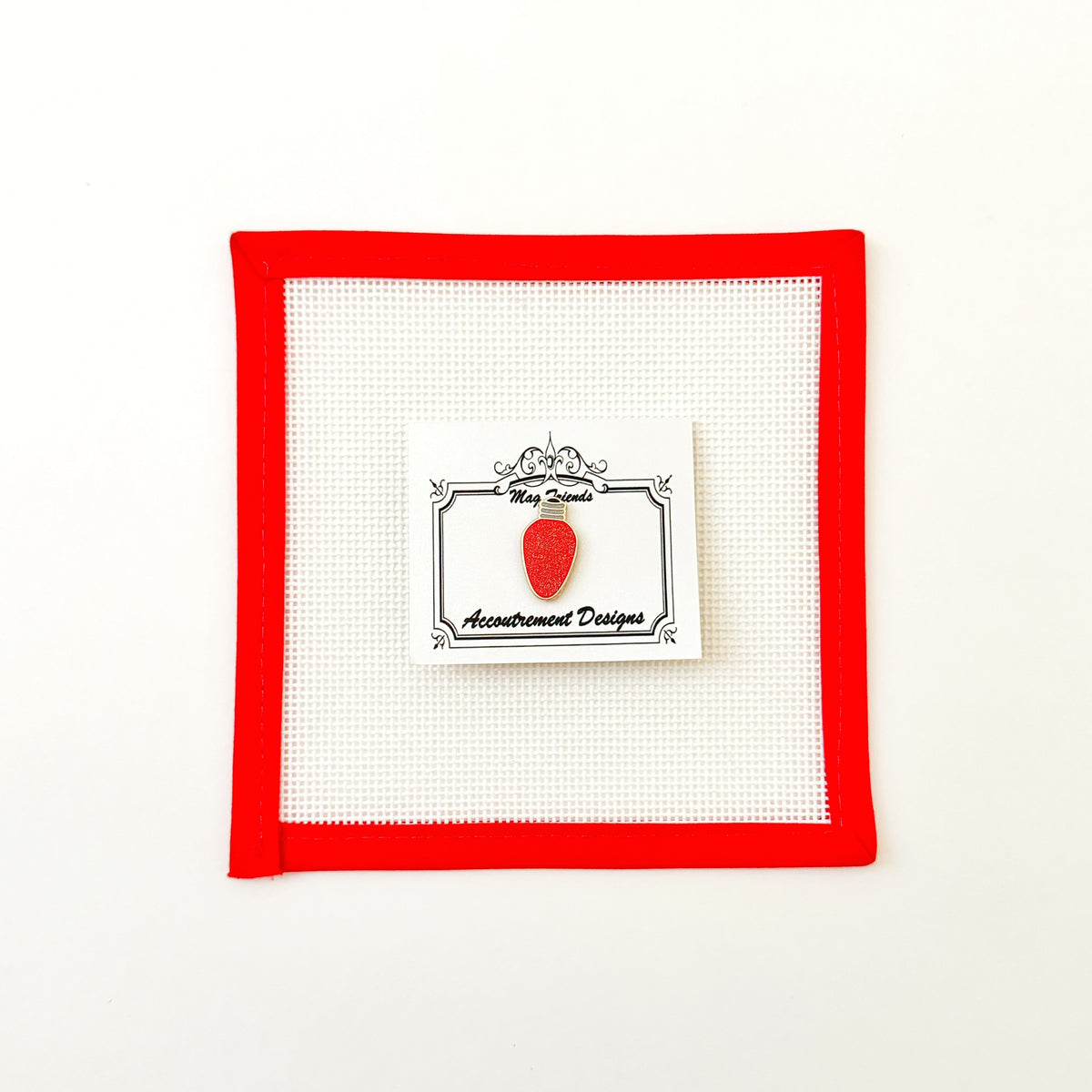 Red Sparkly Christmas BulbAccoutrement DesignsNeedleminderThe Red Thread Atelier