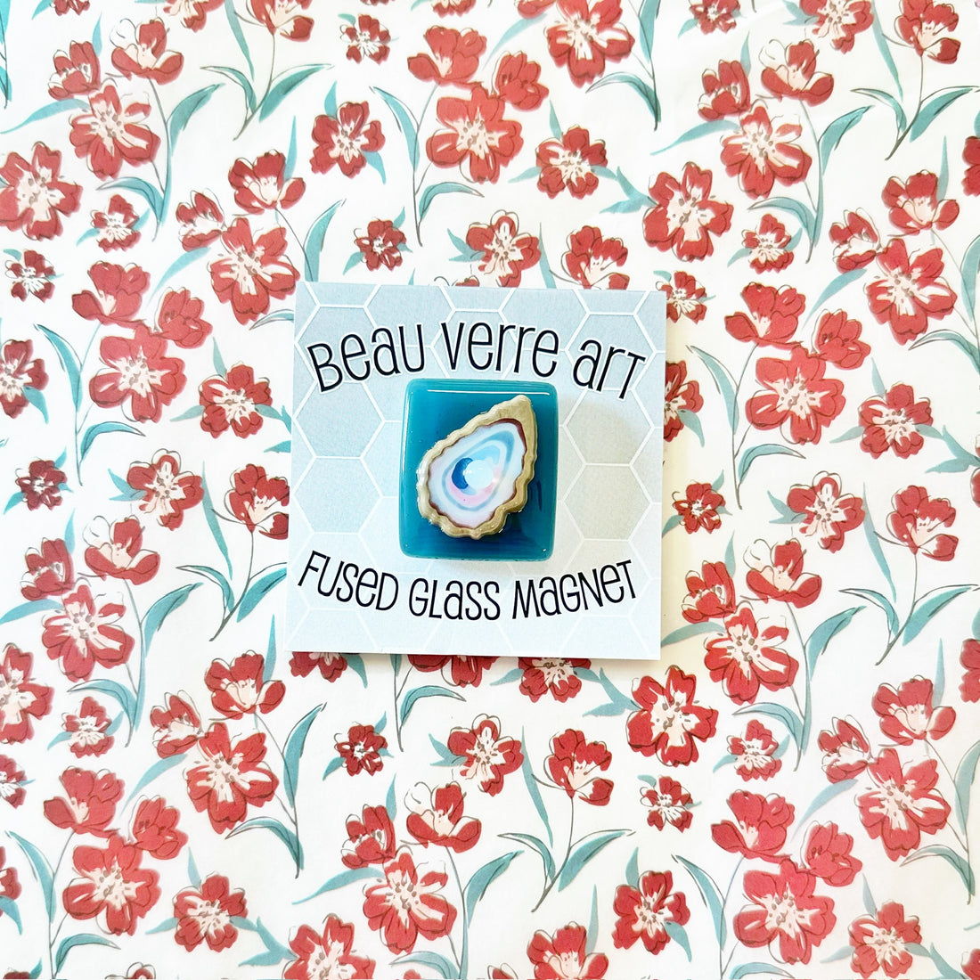 Oyster with Pearl NeedleminderBeau Verre ArtNeedleminderThe Red Thread Atelier