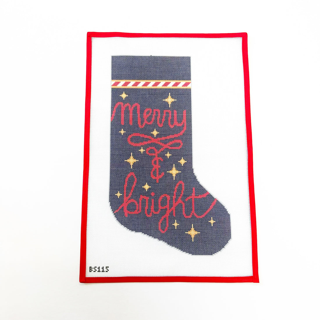 Merry and Bright StockingKCNCanvasThe Red Thread Atelier