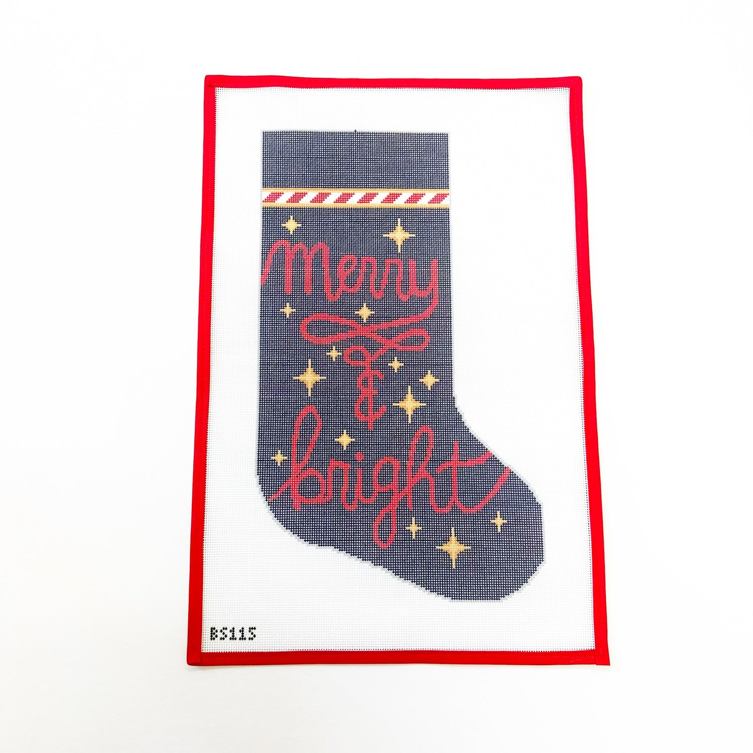 Merry and Bright StockingKCNCanvasThe Red Thread Atelier