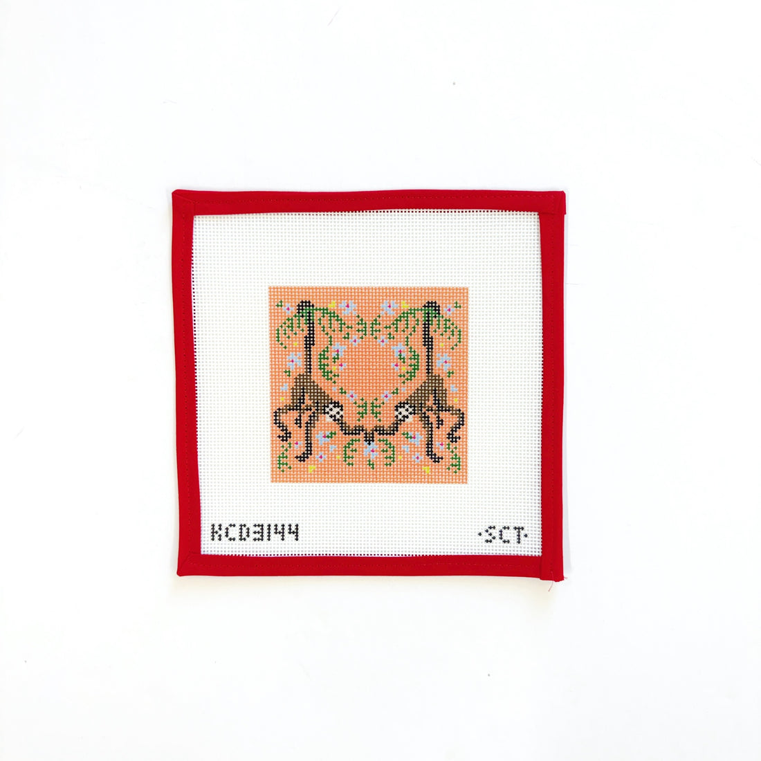 Tropical Spider Monkey on PeachKCNCanvasThe Red Thread Atelier