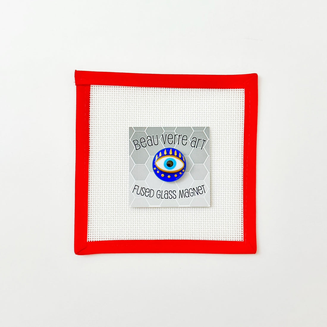 Golden Evil Eye NeedleminderBeau Verre ArtNeedleminderThe Red Thread Atelier