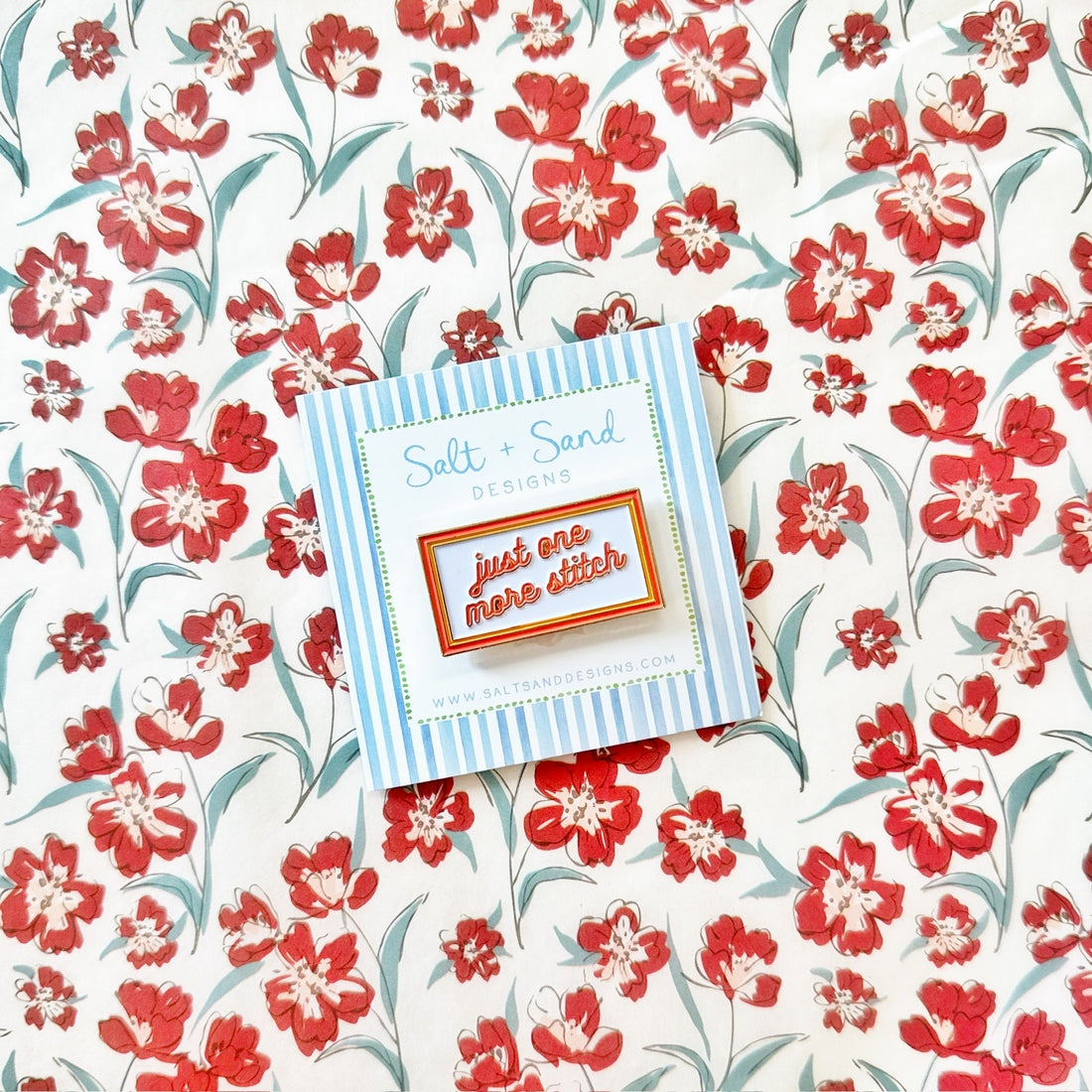Just One More Stitch NeedleminderSalt + SandNeedleminderThe Red Thread Atelier