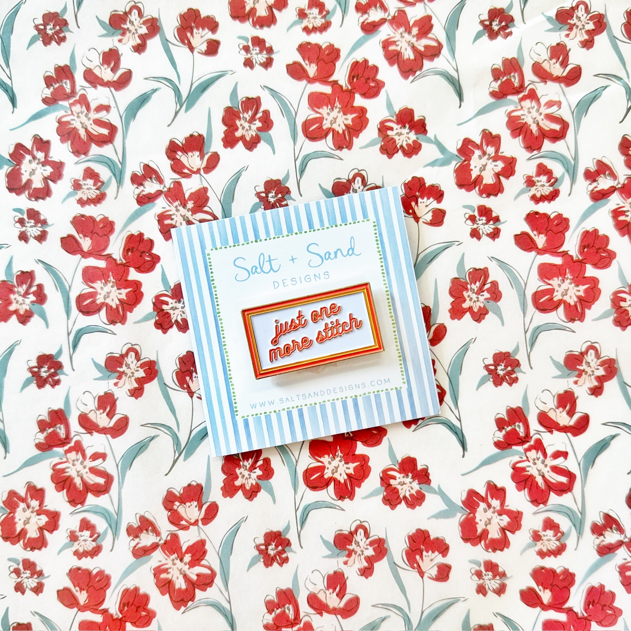 Just One More Stitch NeedleminderSalt + SandNeedleminderThe Red Thread Atelier