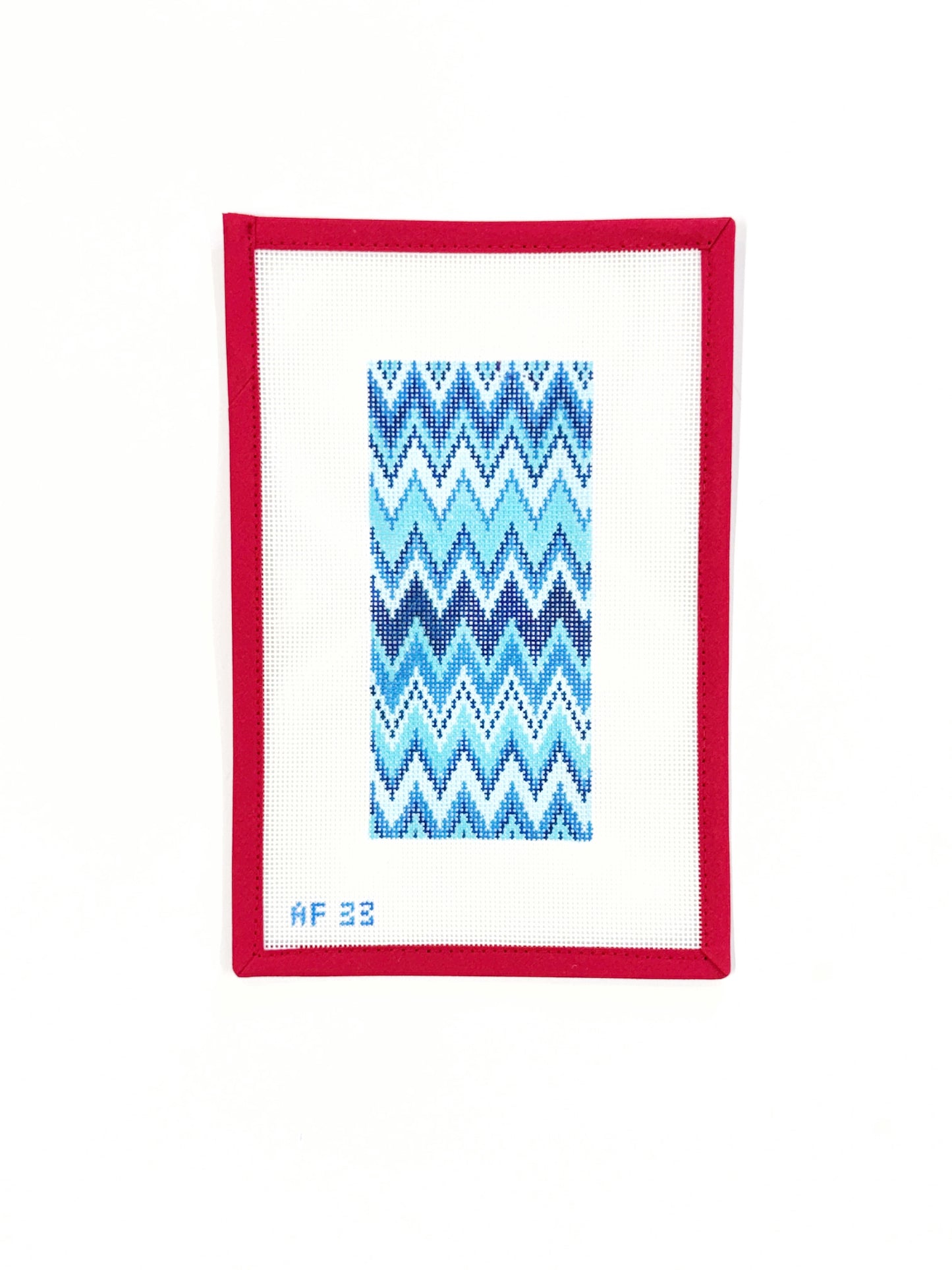 Blue Zig Zag Eyeglass Case