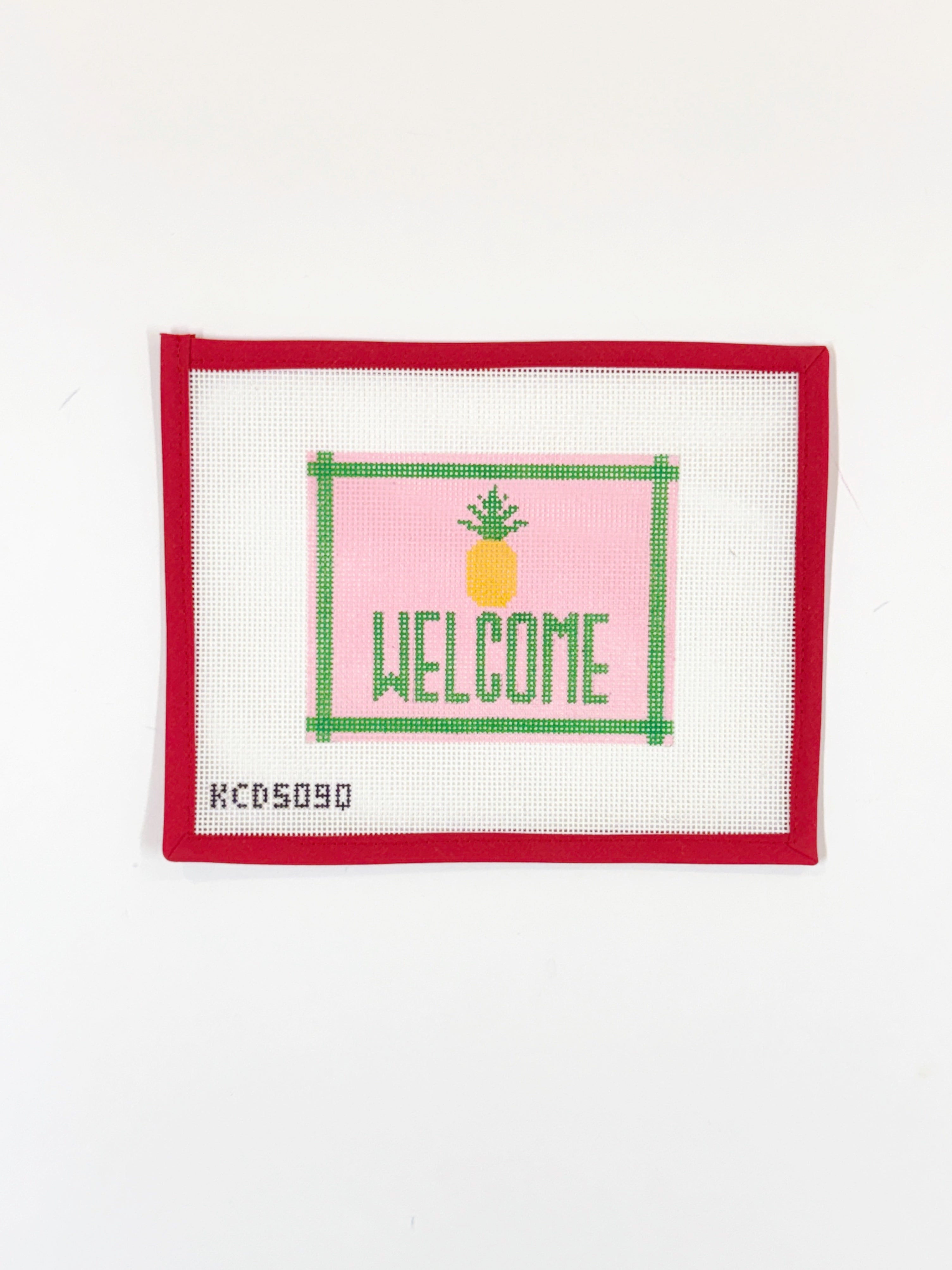 Welcome Sign w pineapple