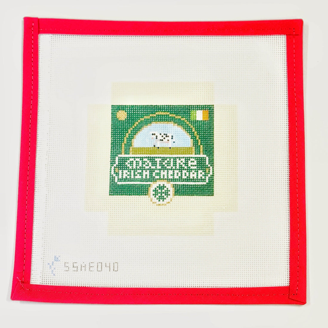 3D Wedge of Mature Irish CheddarStitch StyleThe Red Thread Atelier