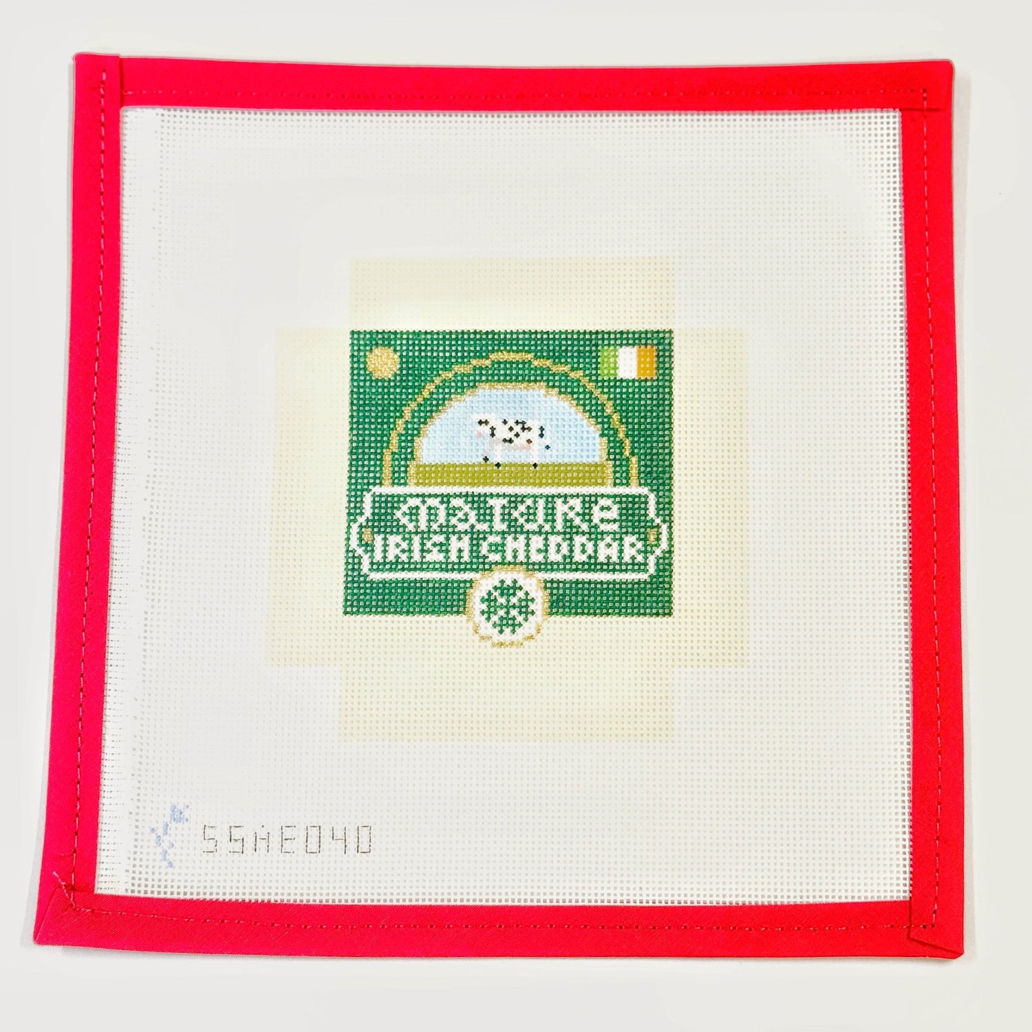 3D Wedge of Mature Irish CheddarStitch StyleThe Red Thread Atelier