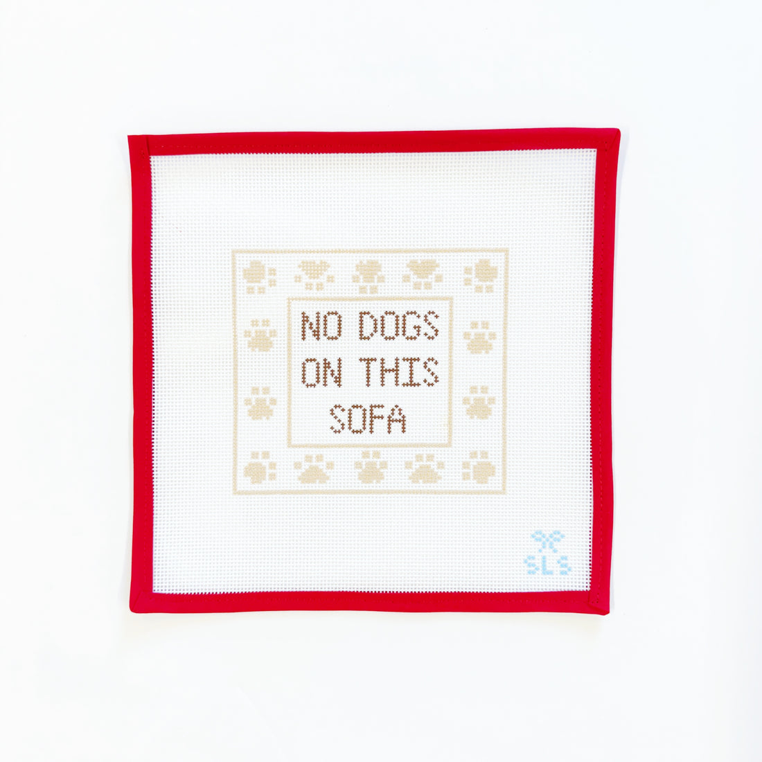 No Dogs, sofa - tan