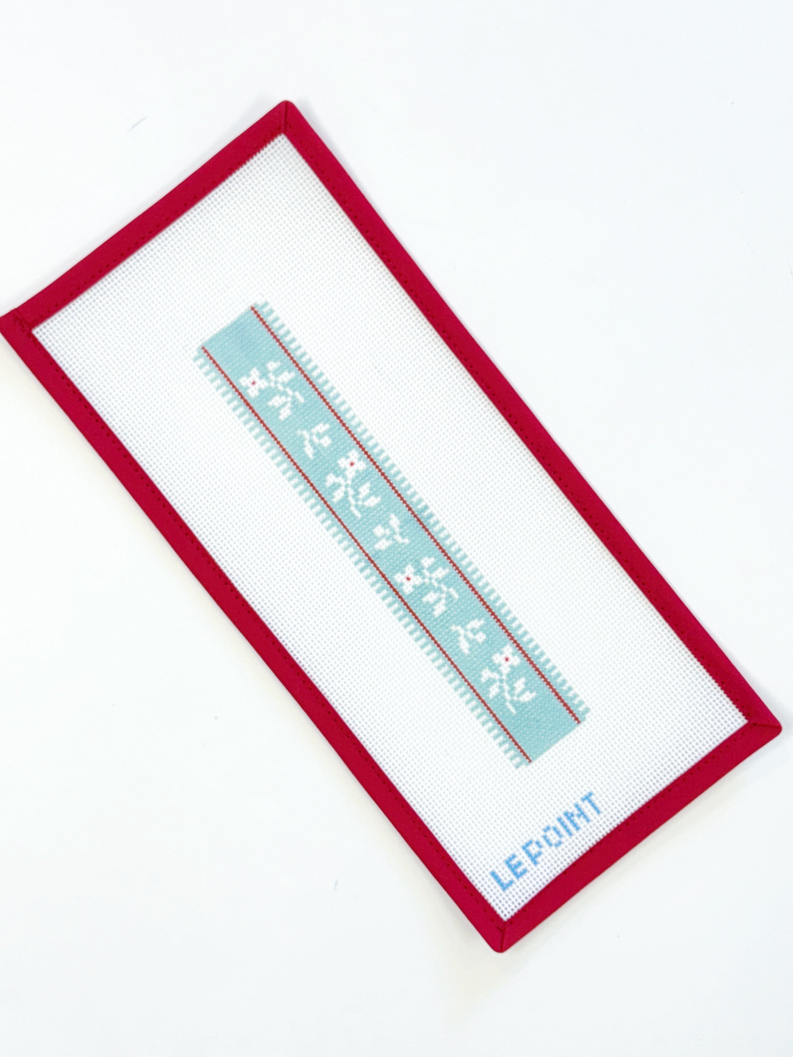 French Ribbon Keychain - Teal