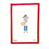 News & Flowers Girl (dark)Jennifer Vallez NeedlepointCanvasThe Red Thread Atelier