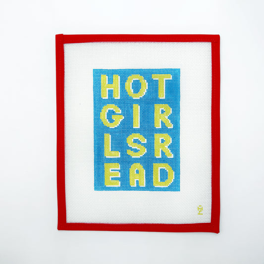 Hot Girls Read, blue