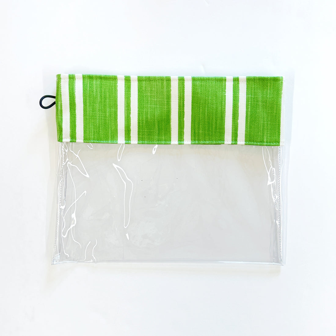 Porta Organizer Bag (two gallon size wide): Lime popsicle (lime green and white)