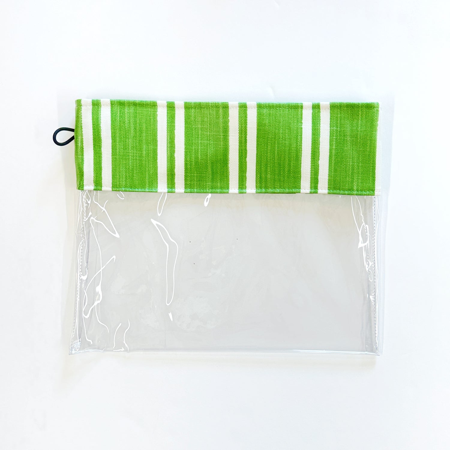 Porta Organizer Bag (two gallon size wide): Lime popsicle (lime green and white)