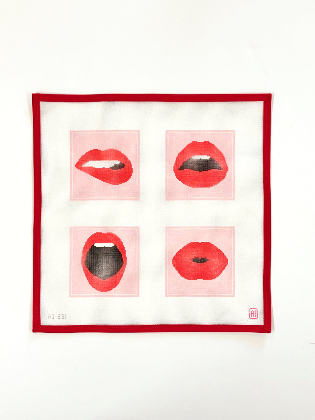 Red Lips Coaster Set
