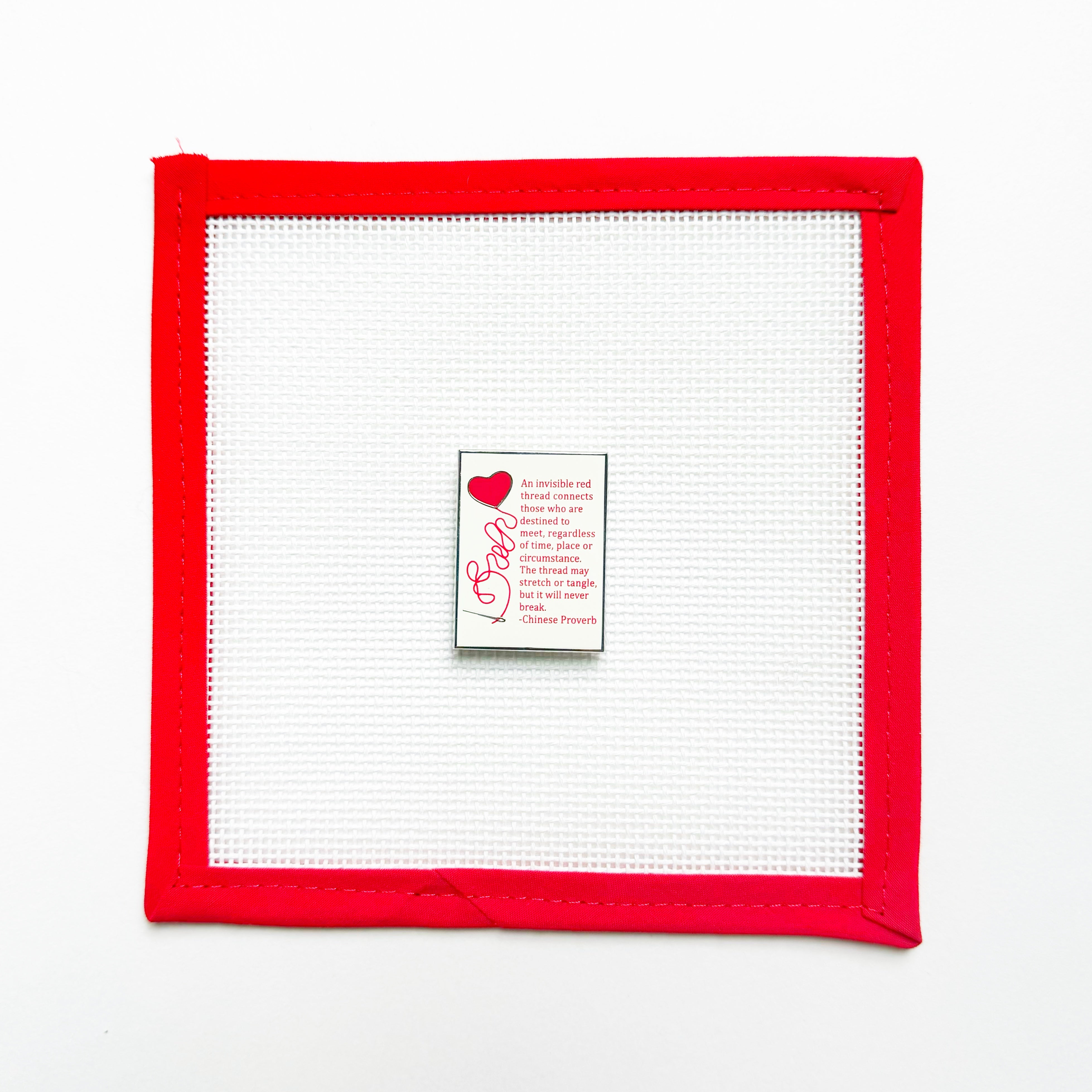 Red Thread Proverb Needleminder – The Red Thread Atelier