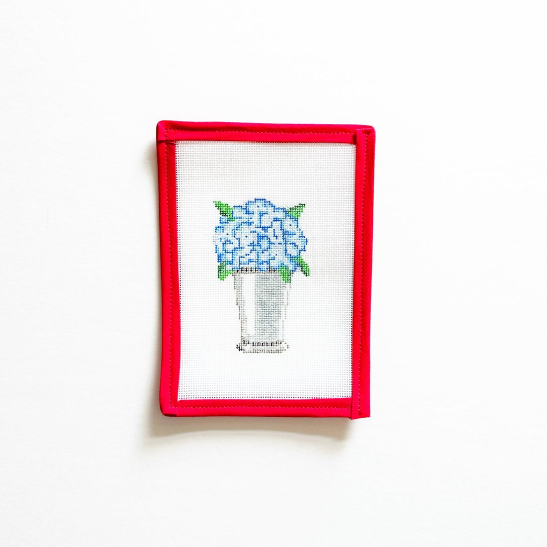 Hydrangea Julep CupBluegrass NeedlepointCanvasThe Red Thread Atelier