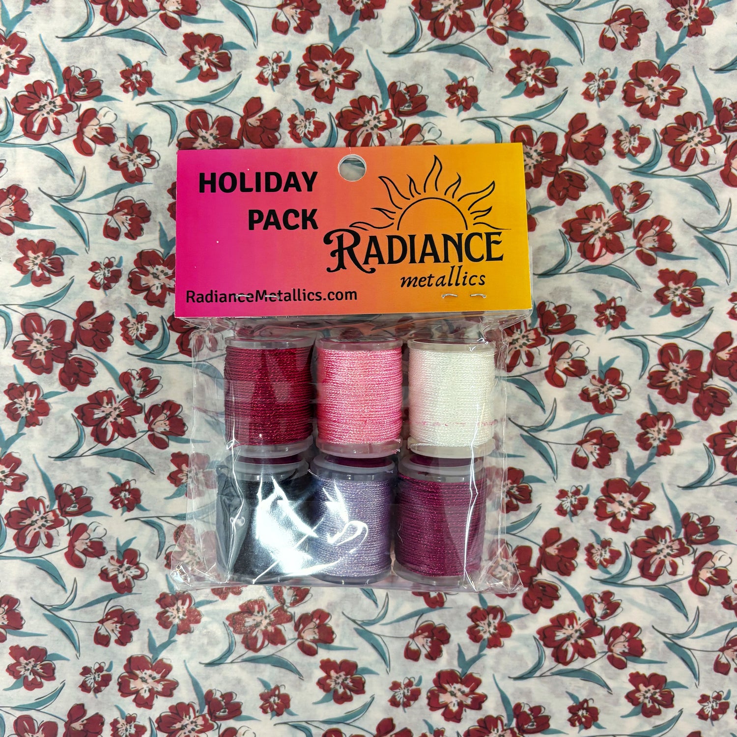 Radiance Metallic Thread - 18mesh - Holiday Pack - Valentine’s Day