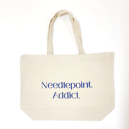 Needlepoint Addict Tote