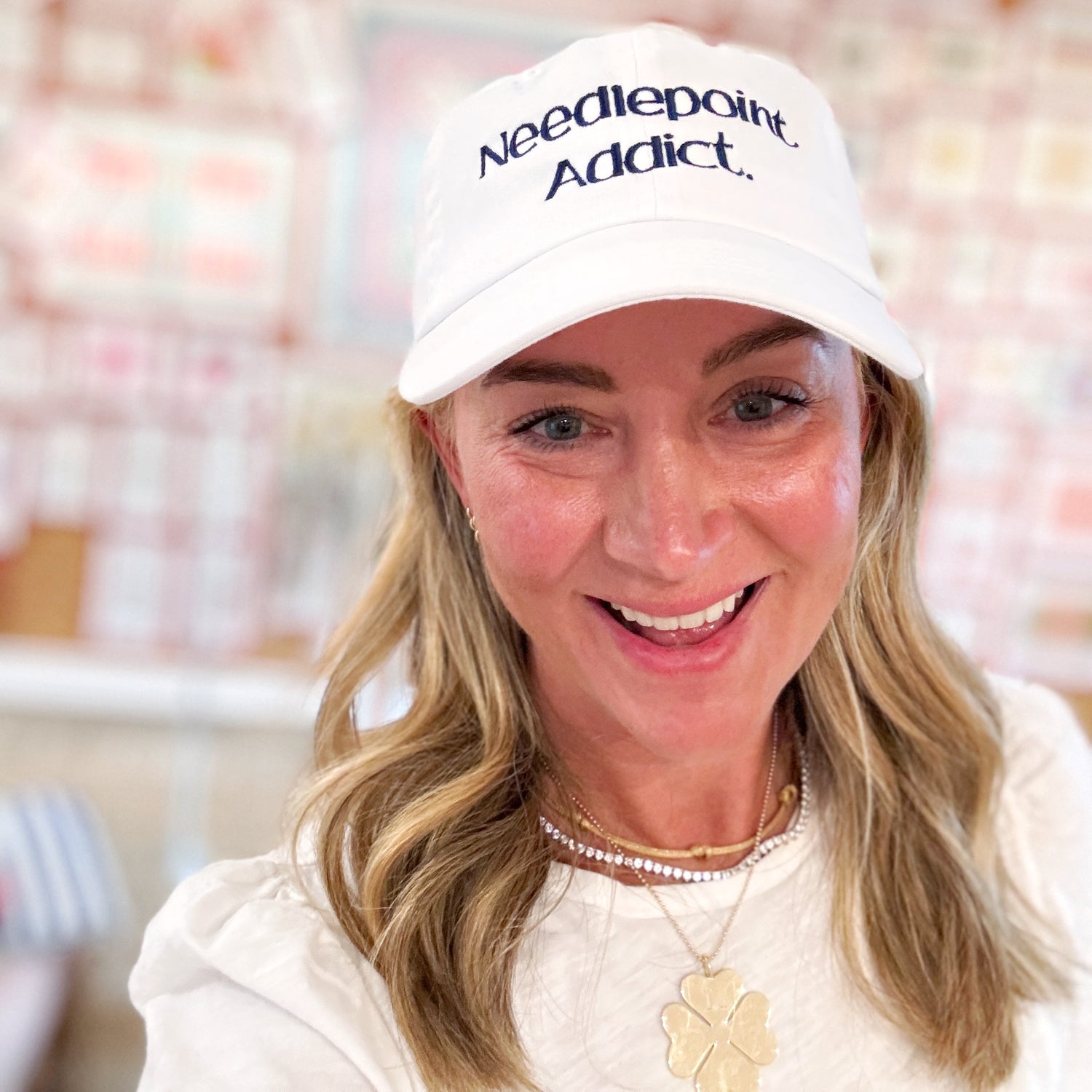 Needlepoint Addict Hat