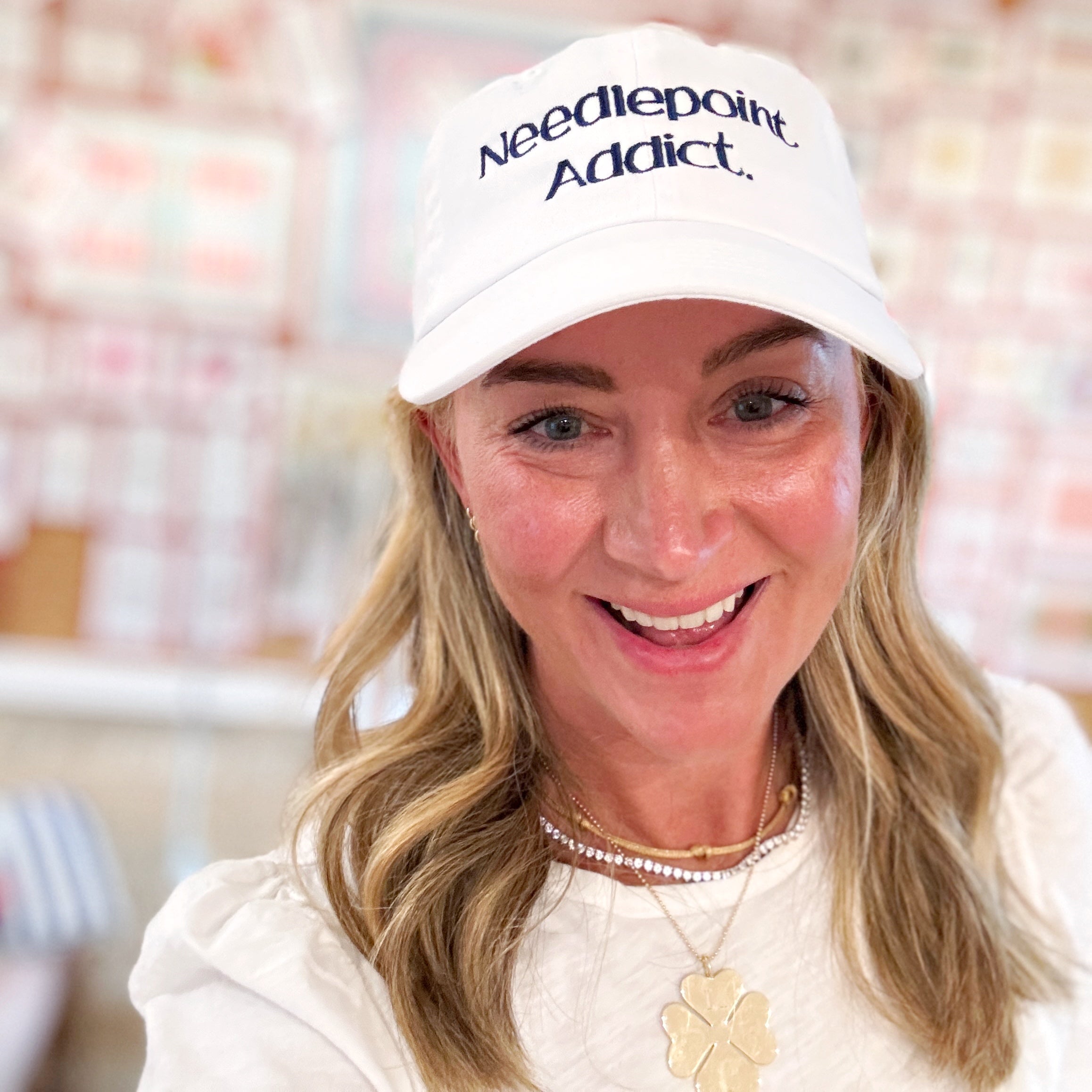 Needlepoint Addict Hat