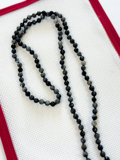 Custom Chatelaine - Marble &amp; Black Onyx