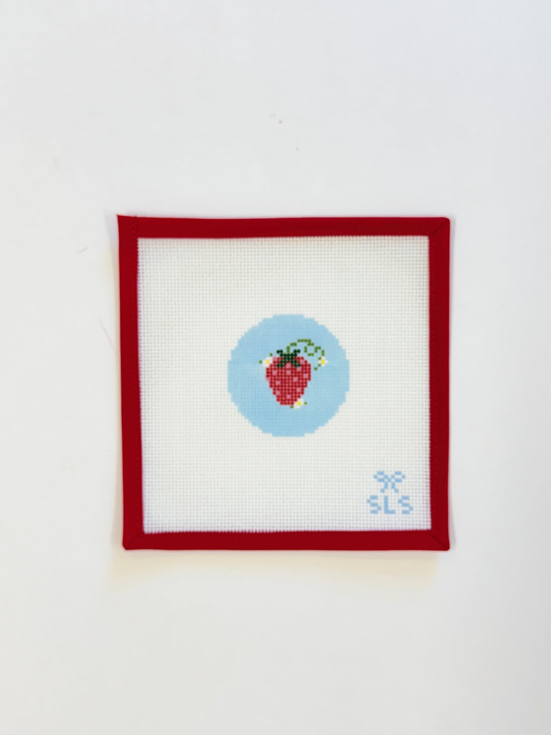 Strawberry on Blue