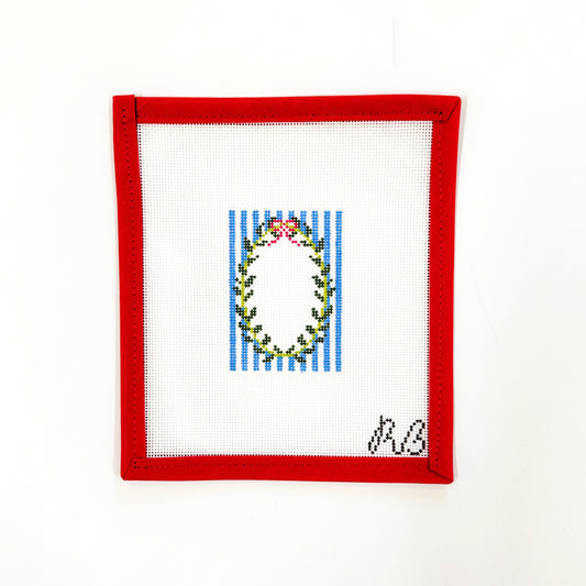 Striped Wreath Insert