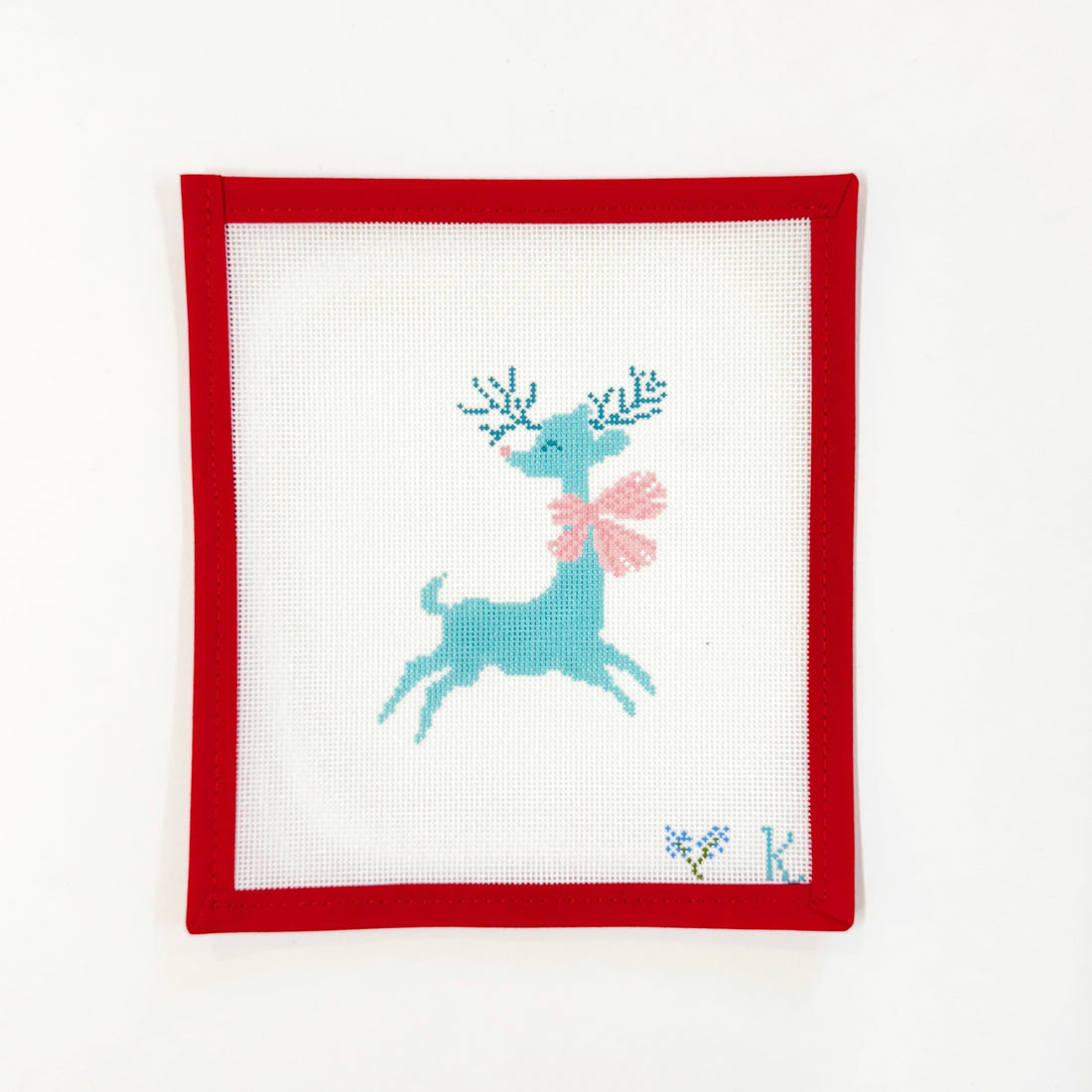 Teal Dancing Reindeer