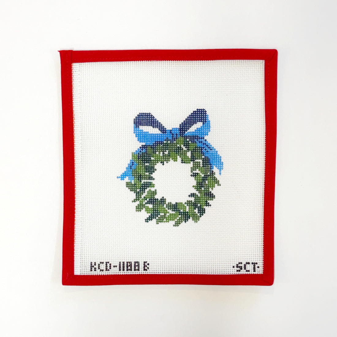 Wreath with Blue Bow