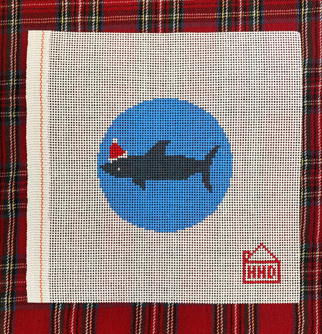 Santa Shark Ornament