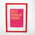 Hot Girls Read, pinkOz NeedleCanvasThe Red Thread Atelier