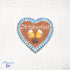 Oktoberfest Gingerbread Heart needlepoint canvas