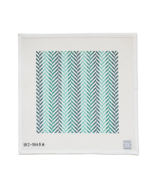 Herringbone Pillow Turq