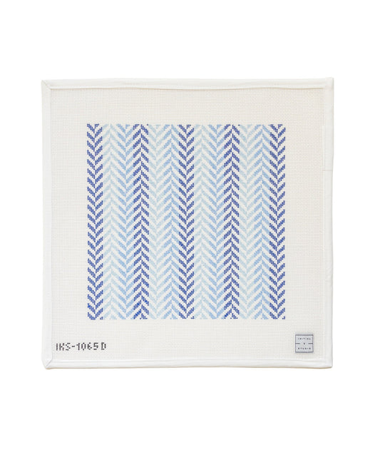 Herringbone Pillow Blue