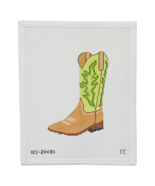 Green Cowboy Boot