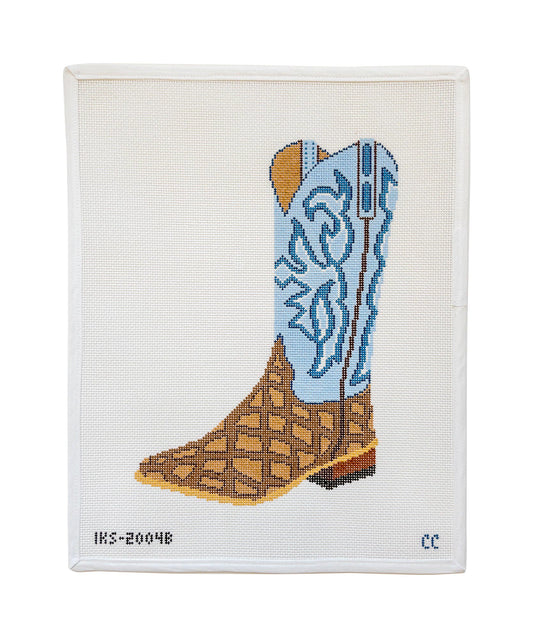 Blue Cowboy Boot LG