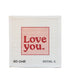 Love You needlepoint canvas in pink and red by Initial K Studio